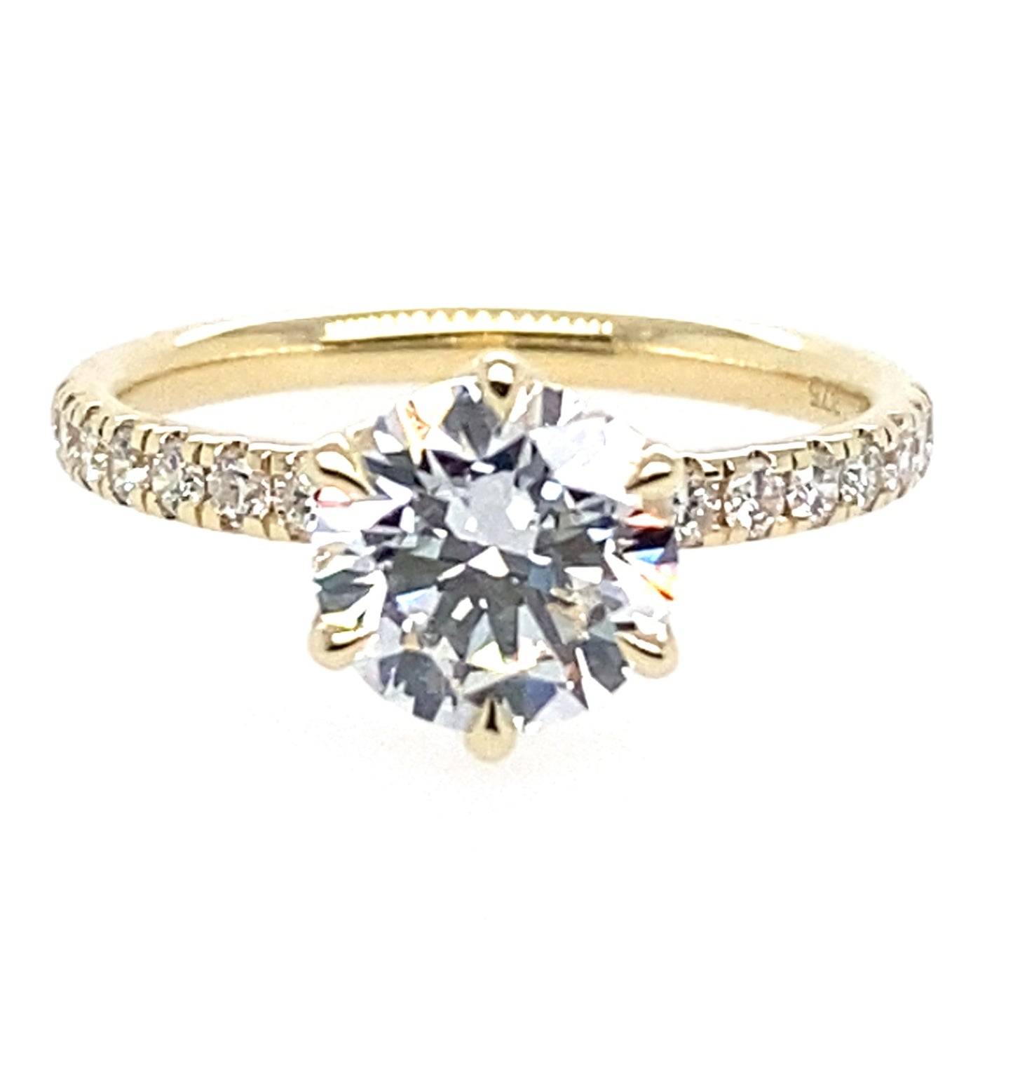 9ct Yellow Gold Diamond Ring