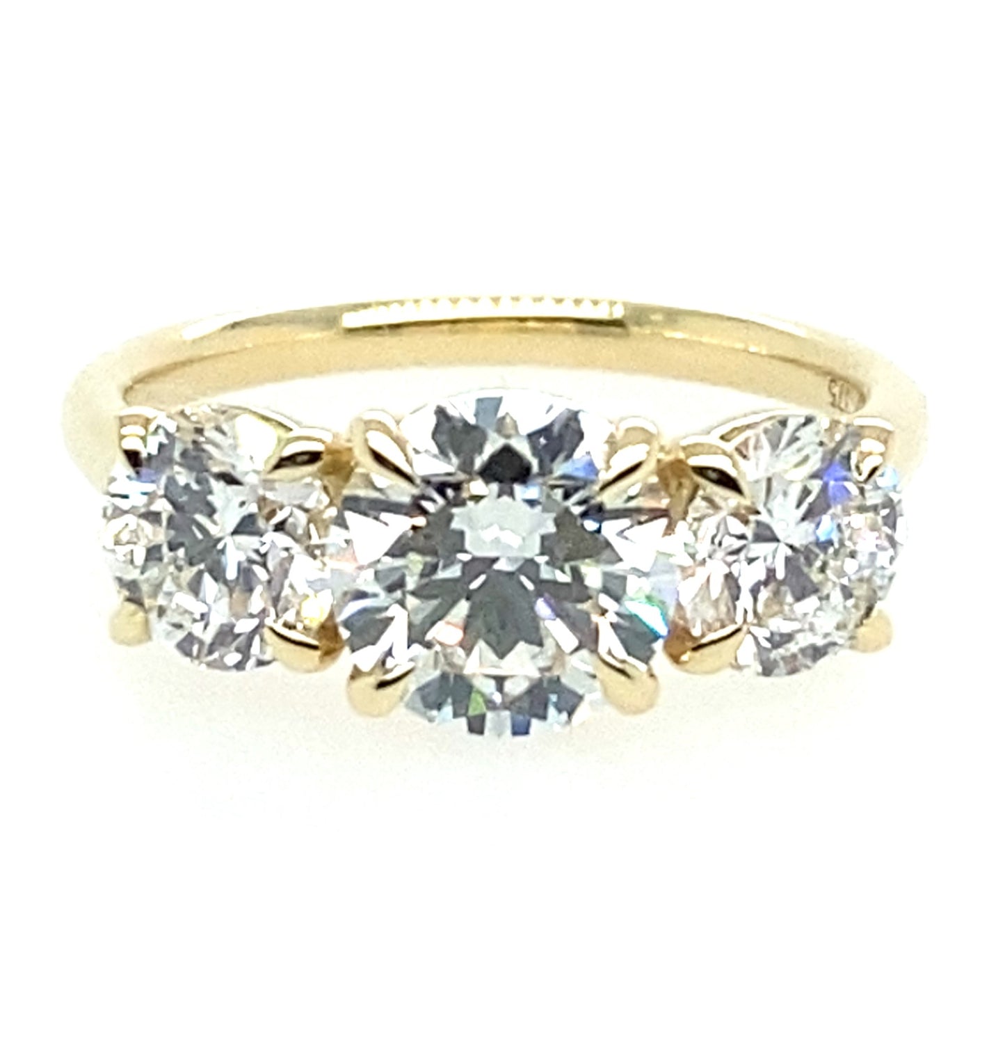 9ct Yellow Gold Diamond Ring