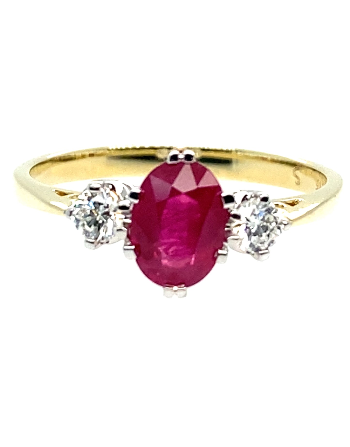 9ct Yellow Gold Ruby Ring