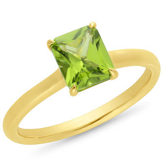 9ct Yellow Gold Peridot Ring