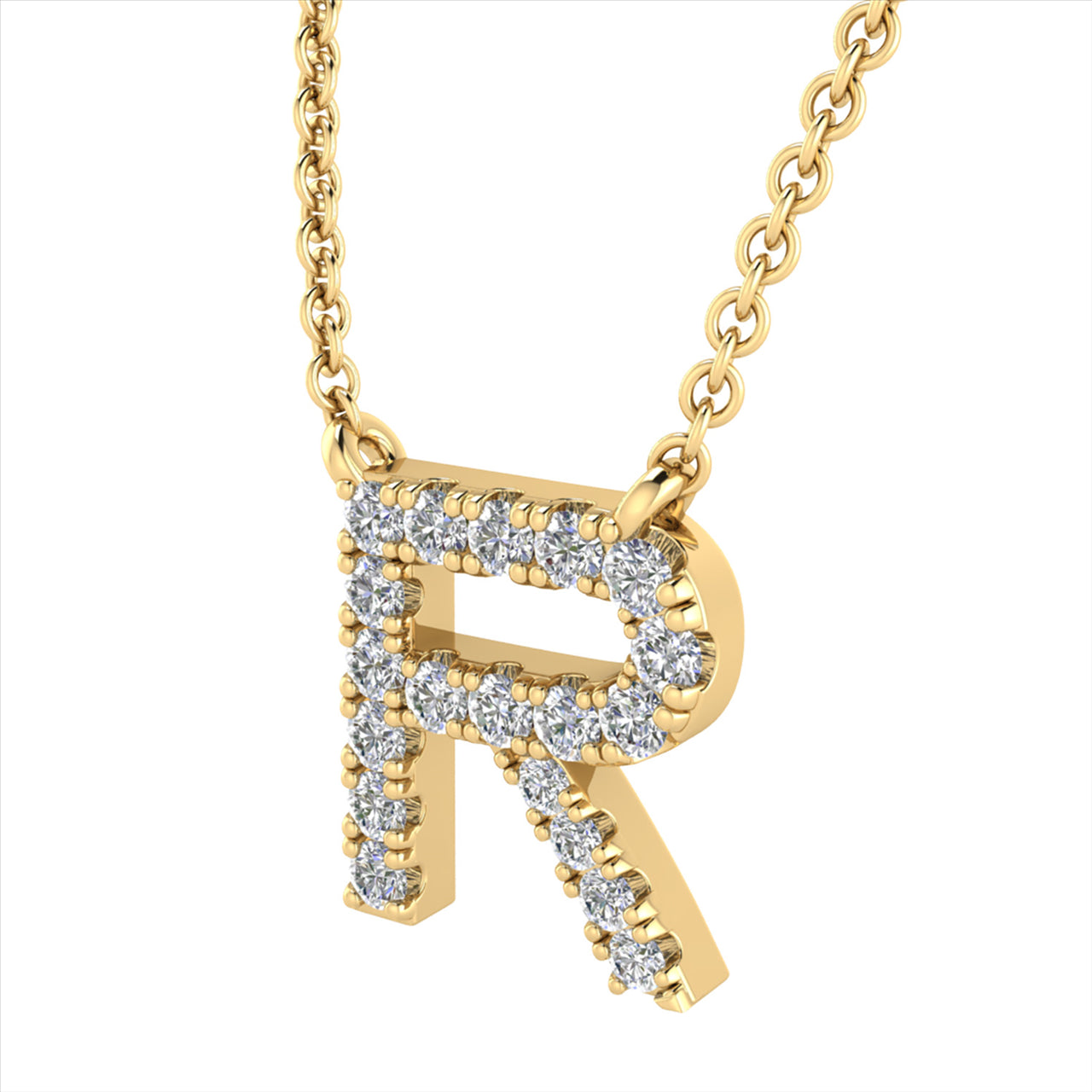 9ct Yellow Gold Diamond Pendant