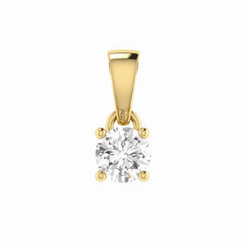 9ct Yellow Gold Diamond Pendant