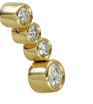 9ct Yellow Gold Diamond Pendant