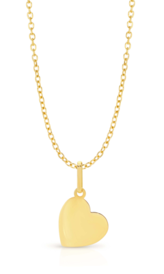 9ct Yellow Gold Heart Pendant