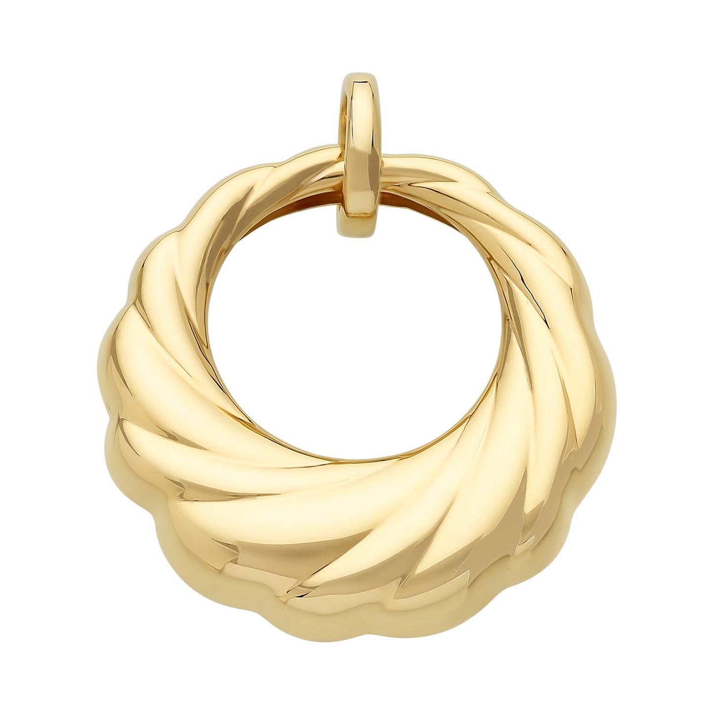 9ct Yellow Gold Circlular Pendant