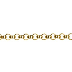 9ct Yellow Gold Round Belcher Bracelet