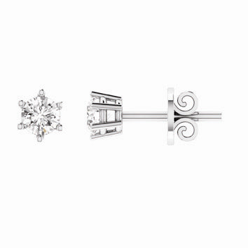 18ct White Gold Diamond Studs