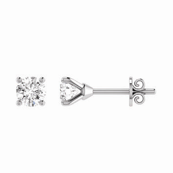 9ct White Gold Diamond Studs