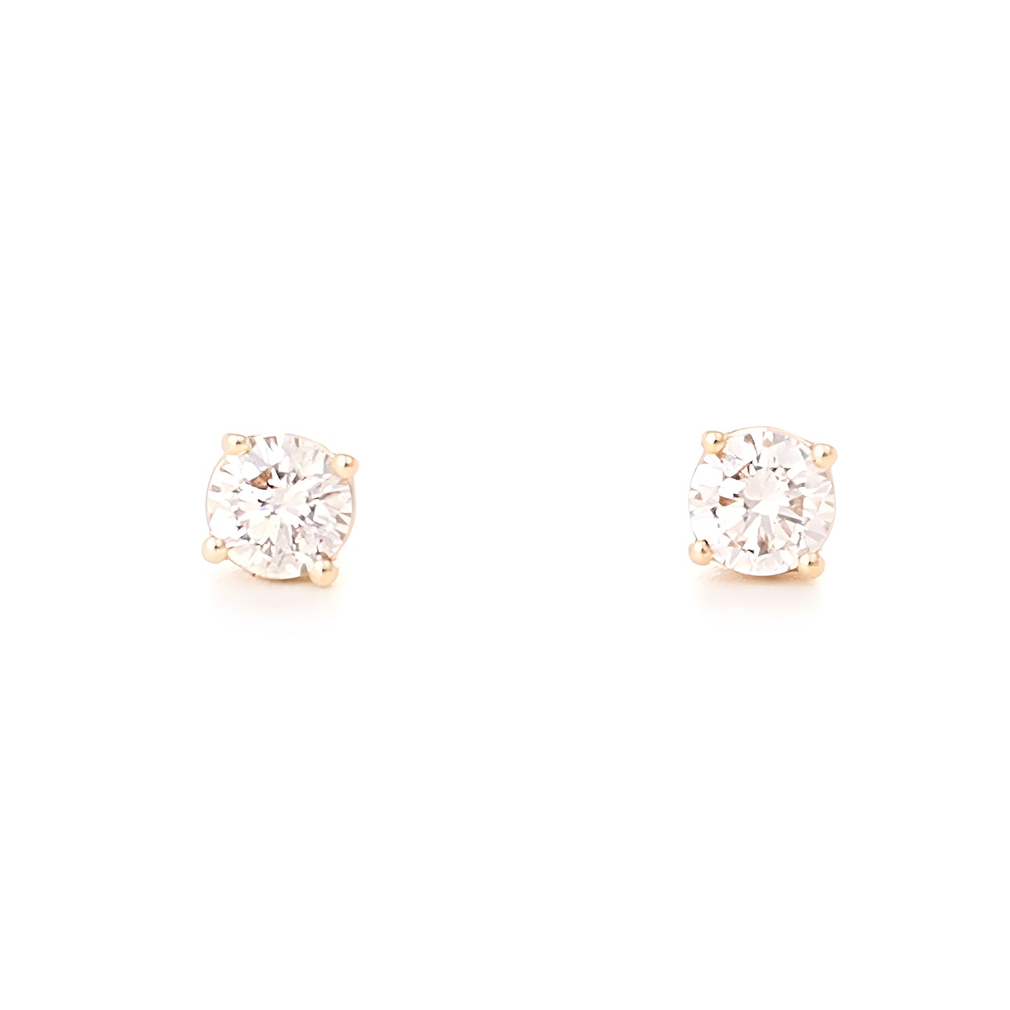 9ct Yellow Gold Diamond Studs