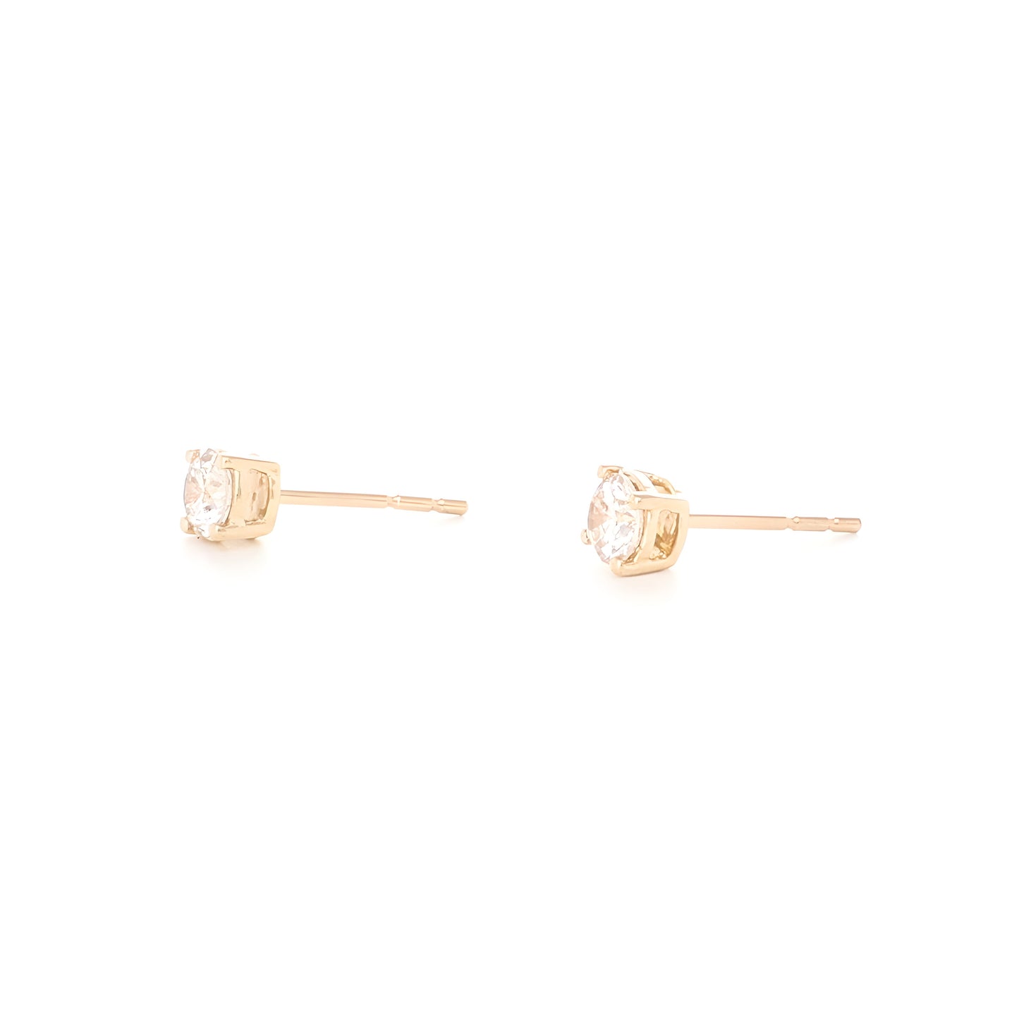 9ct Yellow Gold Diamond Studs