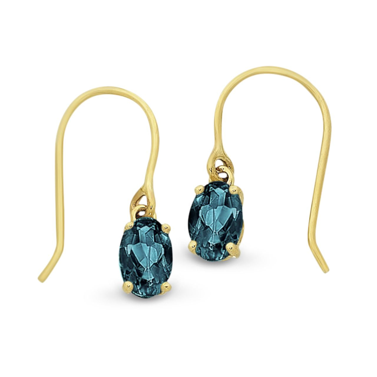 9ct Yellow Gold Topaz Earrings