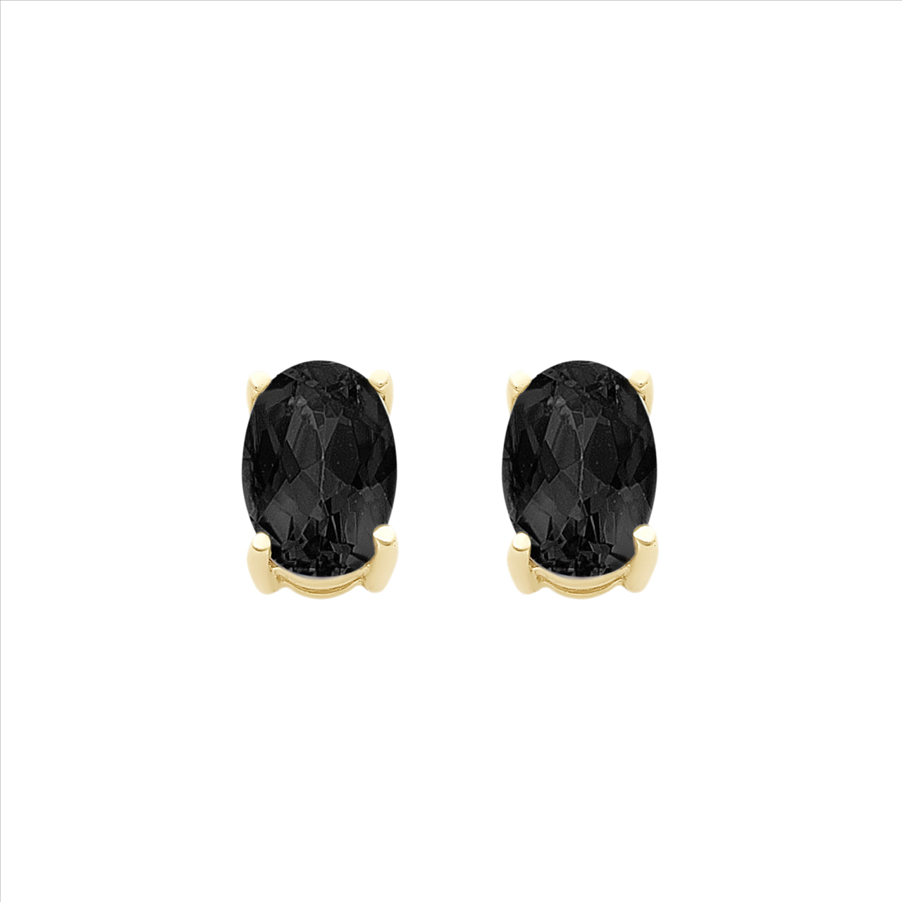 9ct Yellow Gold Natural Sapphire studs