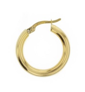 9ct YG SF Plain Hoop