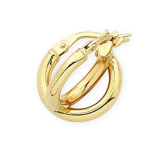 9ct Yellow Gold Hoop Earrings