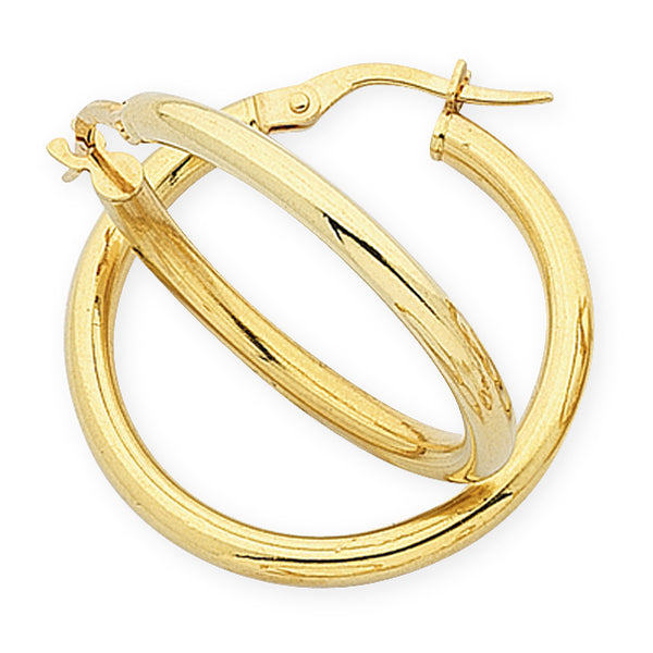 9ct Yelllow Gold Hoops