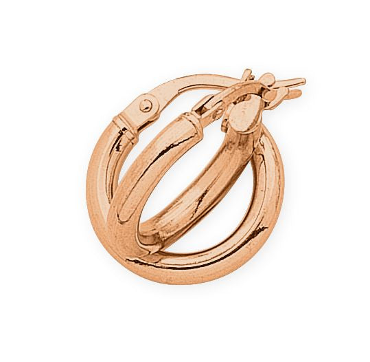 9ct Rose Gold Hoops