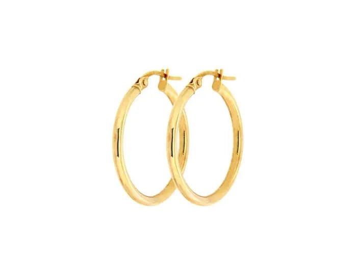 9ct Yellow Gold Hoops