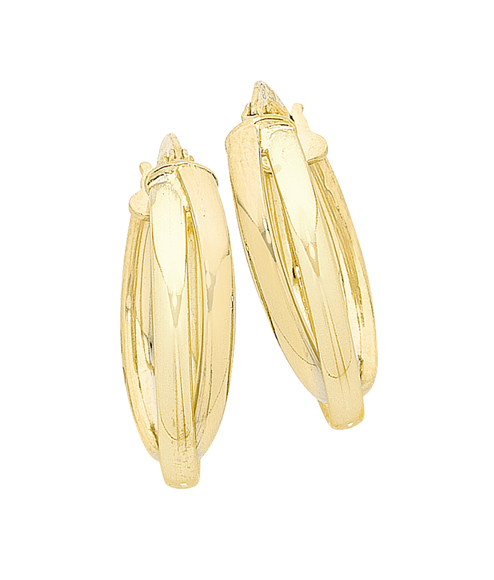 9ct Yellow Gold Hoop Earrings