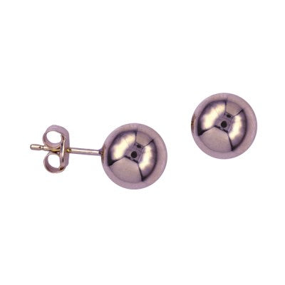 9ct Rose Gold Ball Studs