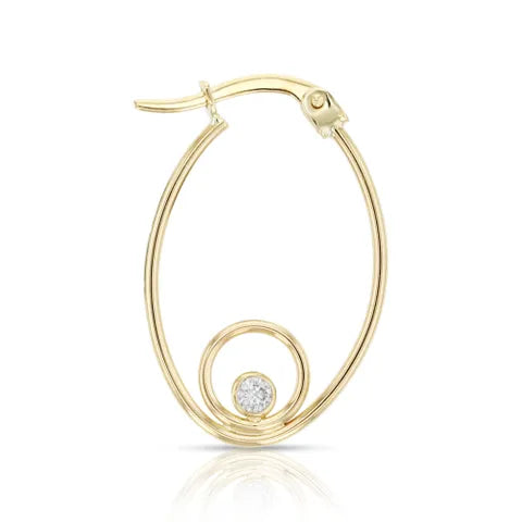 9ct Yellow Gold Hoop Earrings