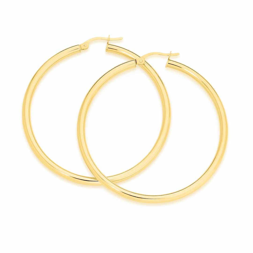 9ct Yellow Gold Hoop Earrings