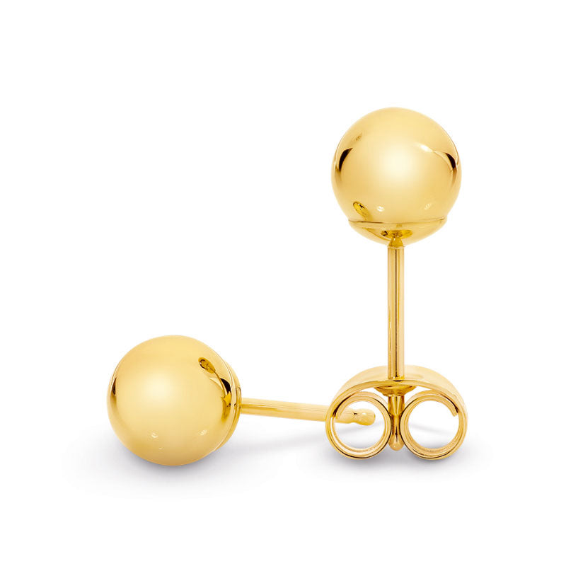 9ct Yellow Gold Ball Studs