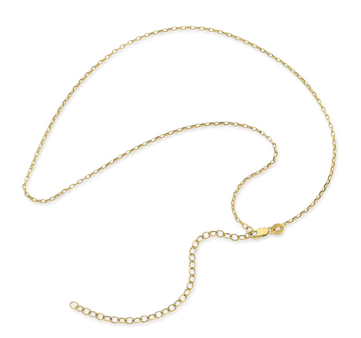 9ct Gold Silver Filled Chain 40cm