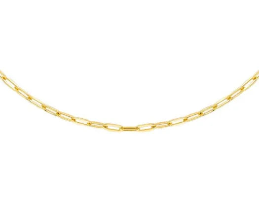9ct Yellow Gold Paper Link Chain