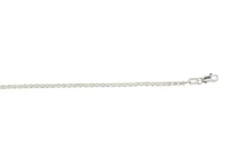 9ct White Gold Belcher Chain | 45cm