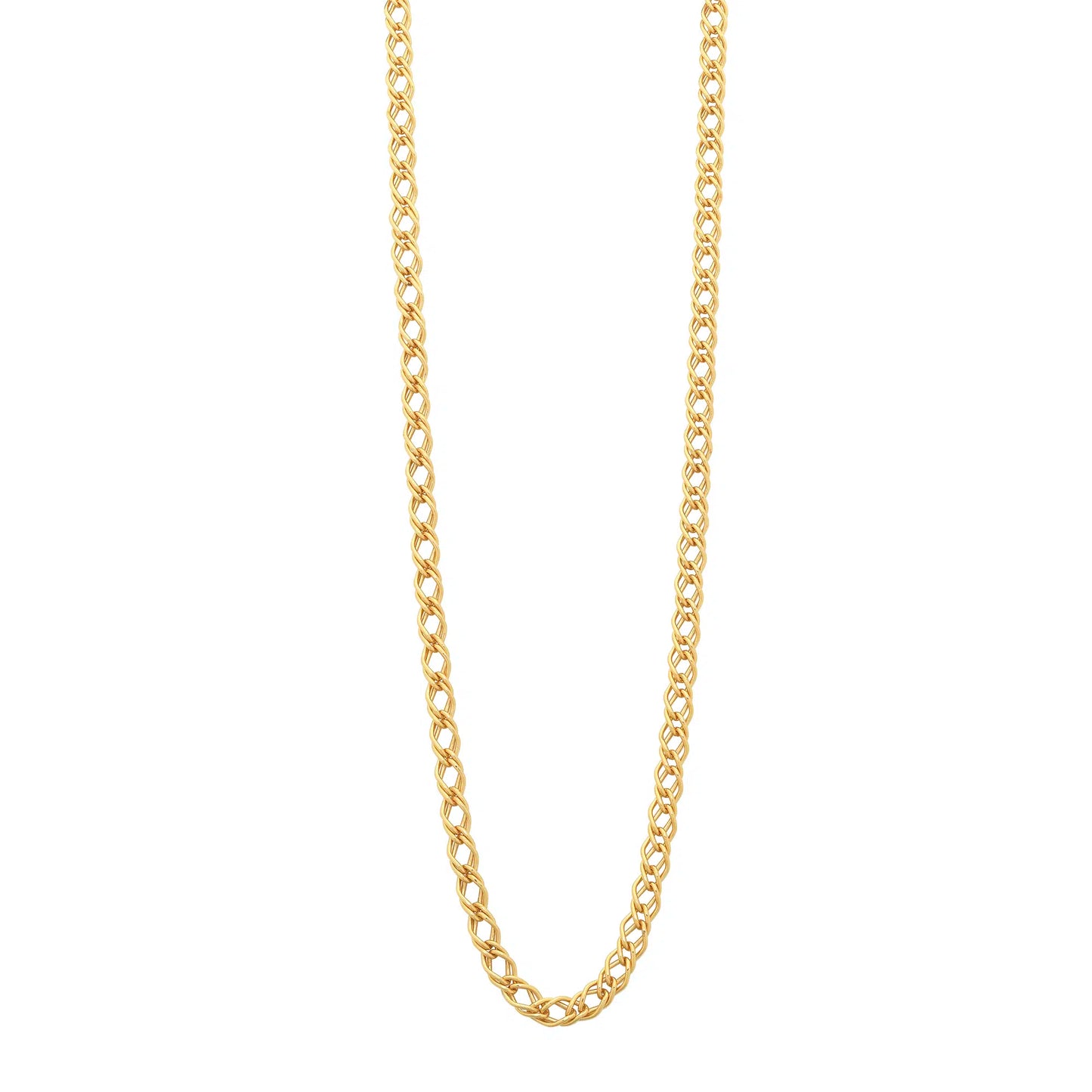 9ct Yellow Gold Double Curb Link Chain | 50cm