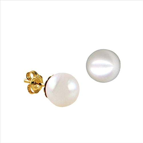 9ct Yellow Gold Freshwater Cultered Pearl Earrings