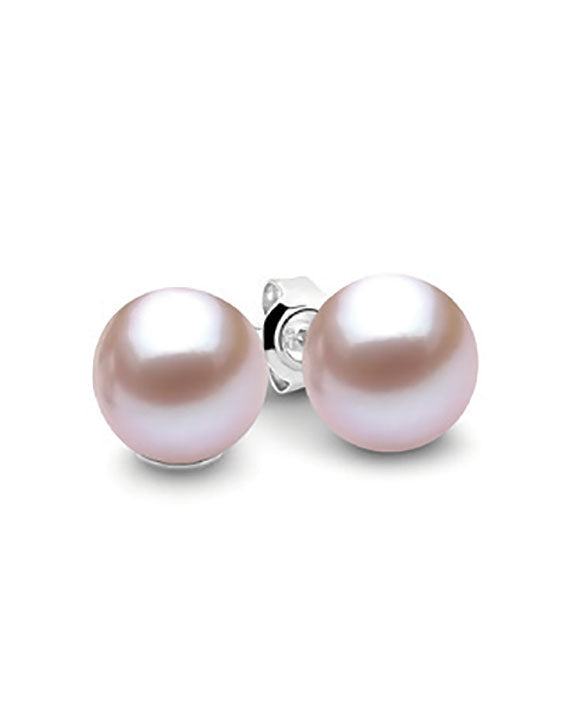 Sterling Silver Pink Pearl Studs