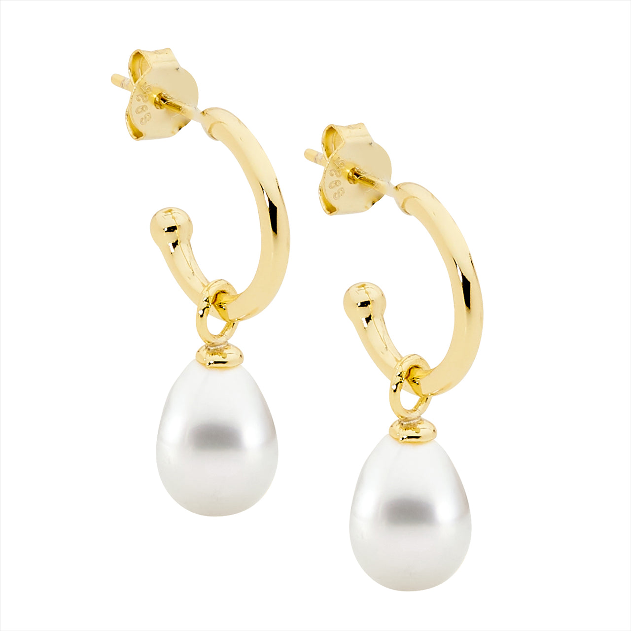 Sterling Silver Freshwater Pearl Drop Earrings