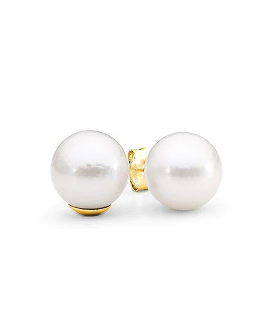 9ct Yellow Gold South Sea Pearl Earrings