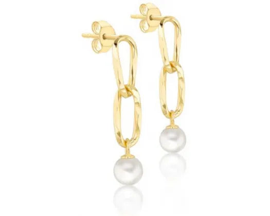 9ct Yellow Gold Freshwater Pearl Earrings