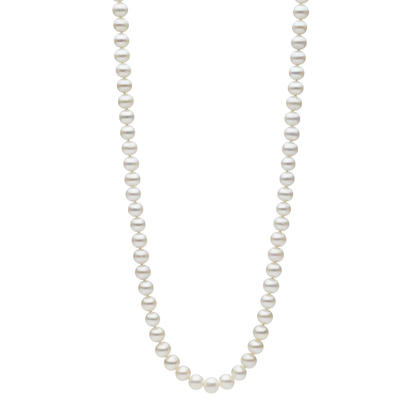 Stg Silver FW Pearl Strand Necklace 45cm