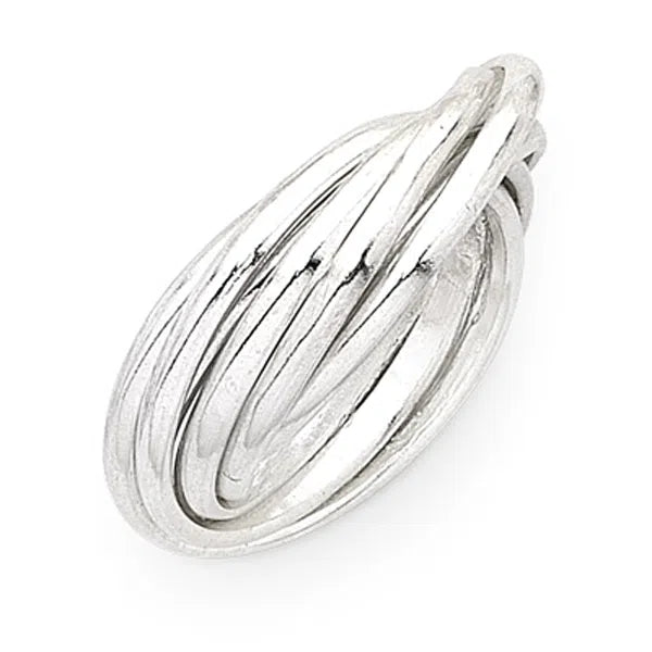 Sterling Silver 7 Band Ring