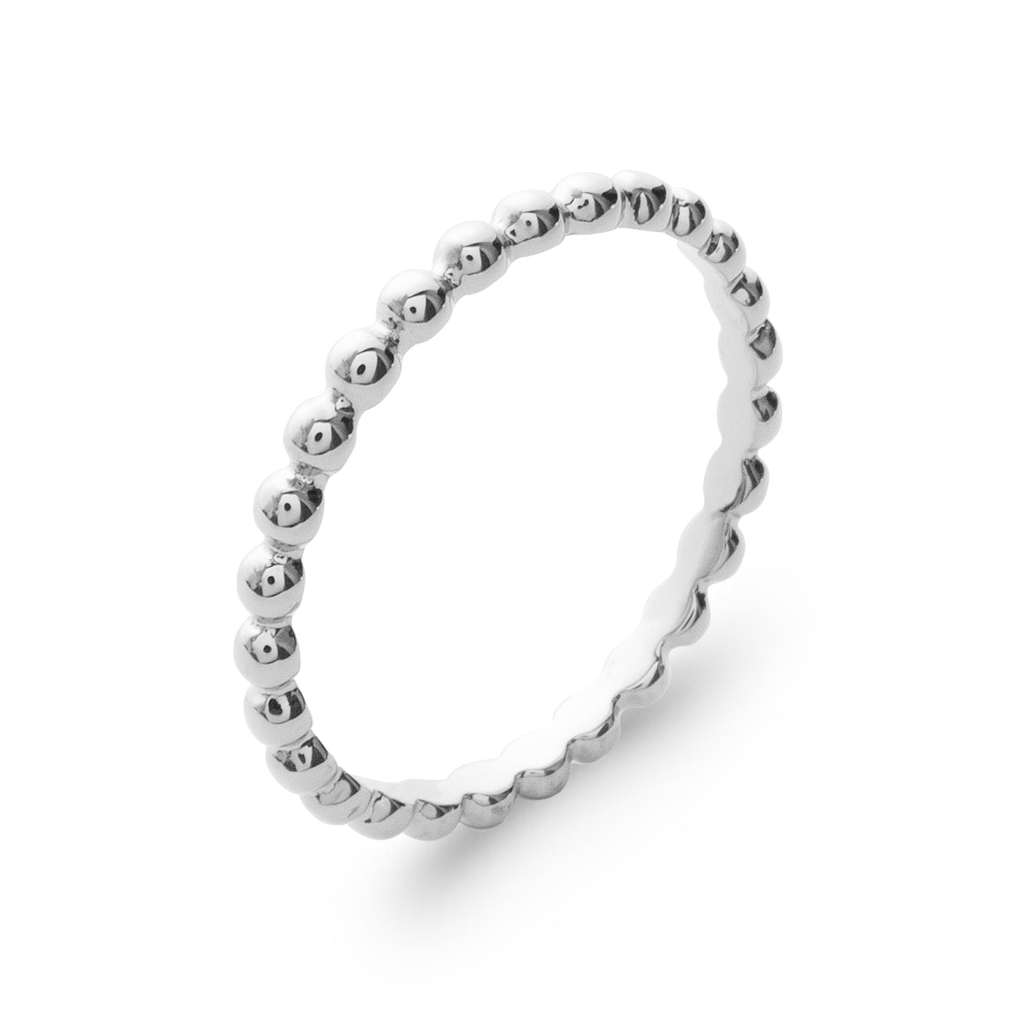Sterling Silver Bead Patterned Ring
