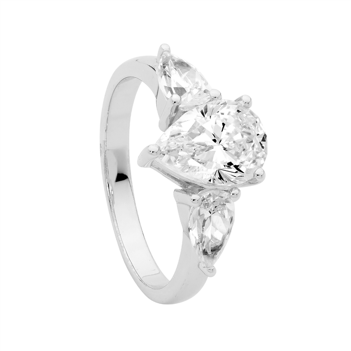 Sterling Silver Cubic Zirconia Ring