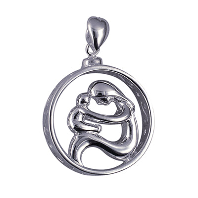 Sterling Silver Mother & Child Pendant