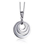 Sterling Silver Triple Disc Pendant with chain