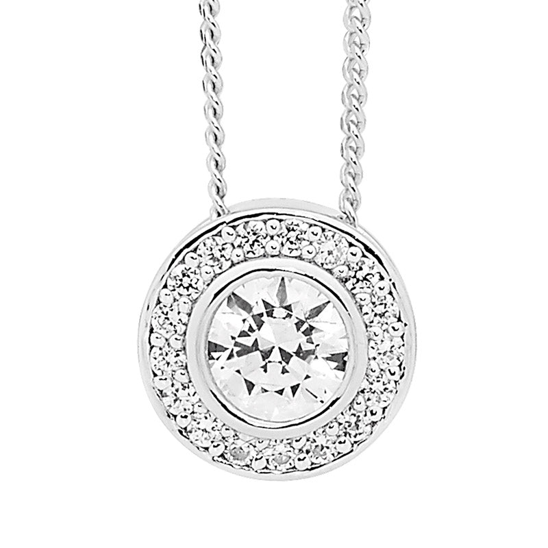 Sterling Silver Cubic Zirconia Pendant