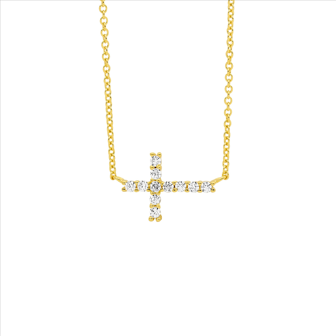 Sterling Silver | Gold Plated Cross Pendant & Chain