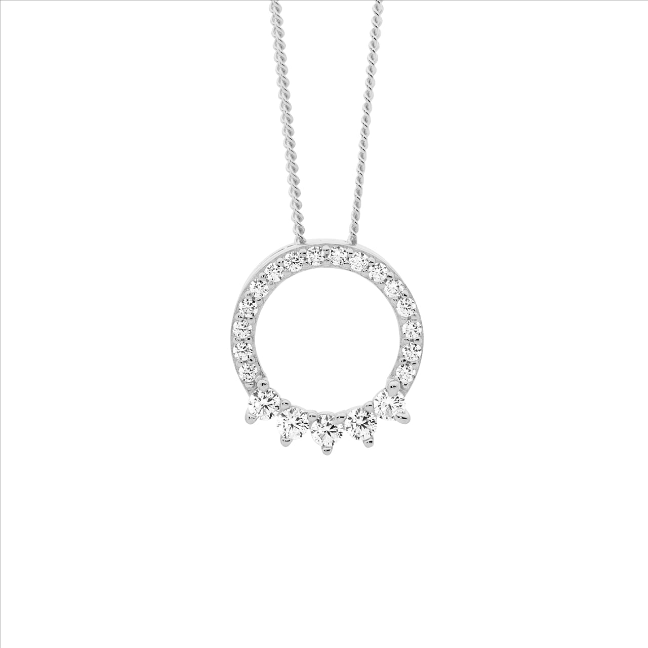 Sterling Silver Open Circle Pendant