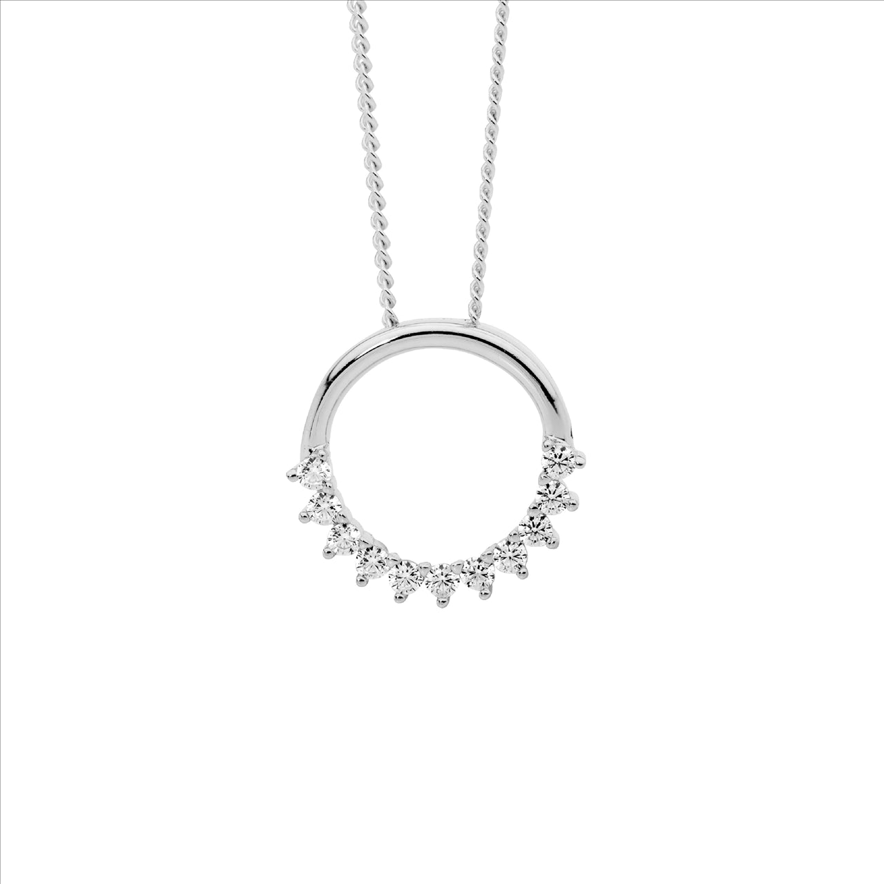 Sterling Silver Open Circle Pendant