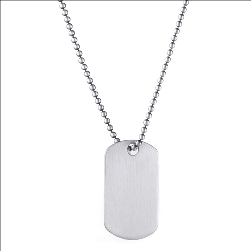 Stainless Steel Single Dog Tag