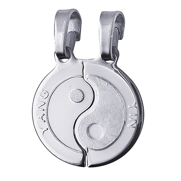 Sterling Silver Yin Yang Break Pendant
