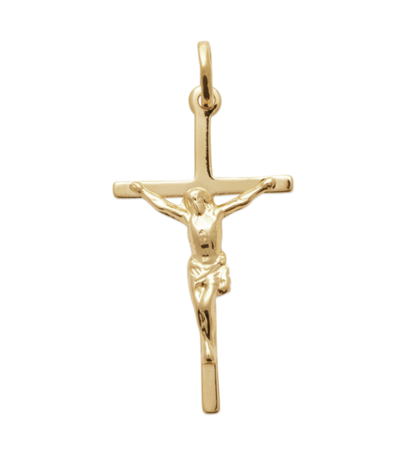 18ct Yellow Gold Plated Crucifix