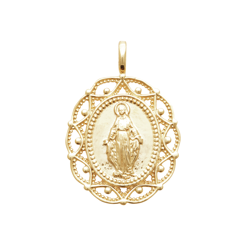 18ct Yellow Gold Plated Religious Pendant
