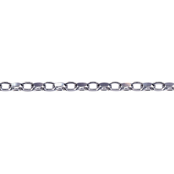 Sterling Silver Diamond Cut Oval Belcher Bracelet
